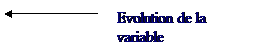 Lgende sans bordure 3: Evolution de la variable
