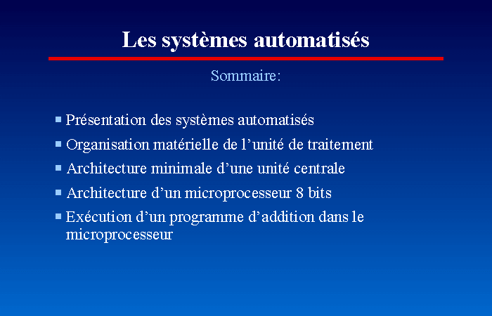 Les Syst Mes Automatis S